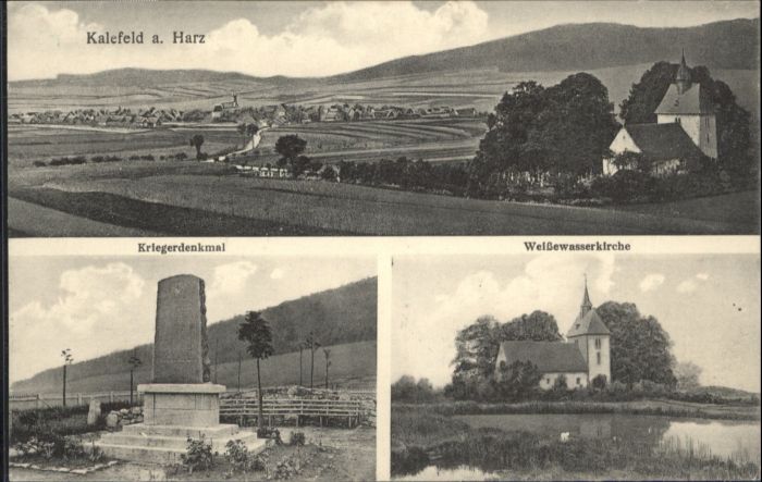 Kalefeld Kalefeld Kriegerdenkmal Weissewasserkirche * / Kalefeld