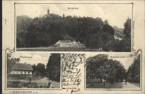 Liebenburg Liebenburg Harz Burgberg Foersterhaus Schuetzenplatz x / Liebenburg /Goslar LKR