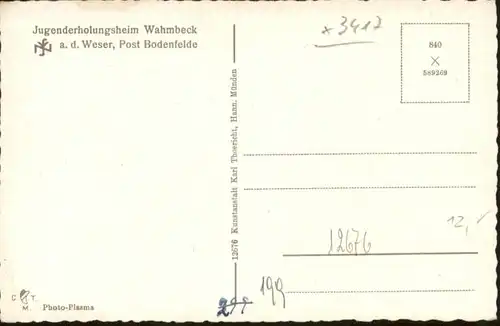 Wahmbeck Weserbergland Wahmbeck Niedersachsen Jugenderholungsheim * / Bodenfelde /Northeim LKR