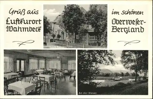 Wahmbeck Weserbergland Wahmbeck Niedersachsen Gasthaus Bunzendahl * / Bodenfelde /Northeim LKR