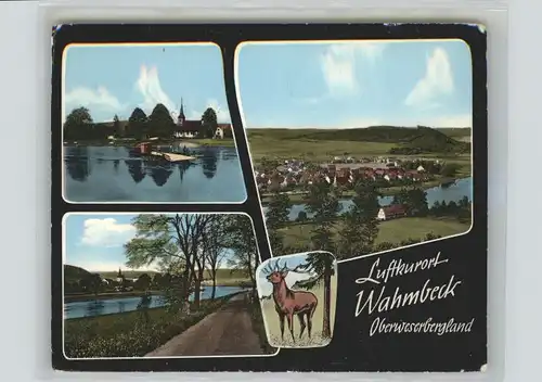 Wahmbeck Weserbergland Wahmbeck Niedersachsen Faehre Hirsch x / Bodenfelde /Northeim LKR
