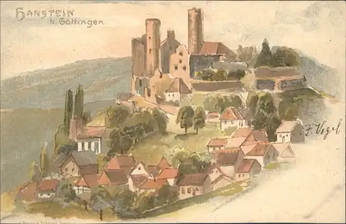 Hanstein Goettingen Kuenstler F. Vogel *