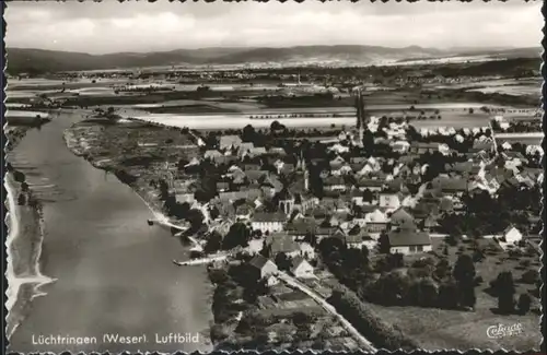 Luechtringen Weser Fliegeraufnahme  *