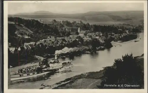 ws86191 Herstelle Weser Herstelle Weser Dampfer x Kategorie. Beverungen Alte Ansichtskarten