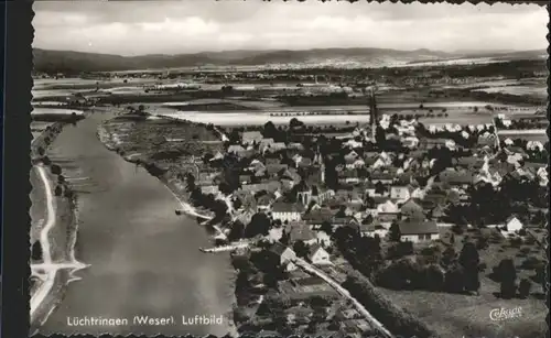 Luechtringen Weser Fliegeraufnahme  *