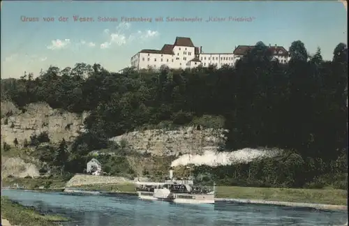 Fuerstenberg Weser Schloss Salondampfer Kaiser Friedrich *