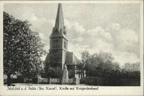 Malsfeld Kirche Kriegerdenkmal *