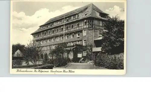 Helmarshausen Sanatorium Haus Kleine Kreis Hofgeismar *