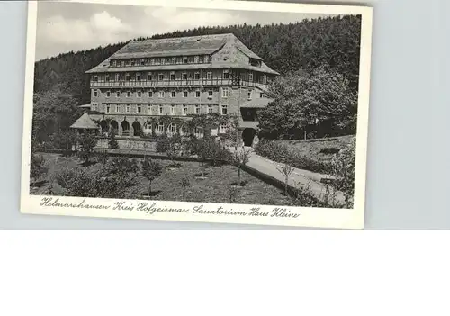 Helmarshausen Sanatorium Haus Kleine Kreis Hofgeismar *