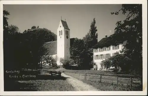 Gretschins Kirche Pfarrhaus *