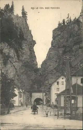 Le Locle Le Col des Roches Kutsche Tunnel x