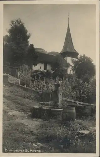 Erlenbach Simmental Kirche Brunnen * / Erlenbach Simmental /Bz. Niedersimmental