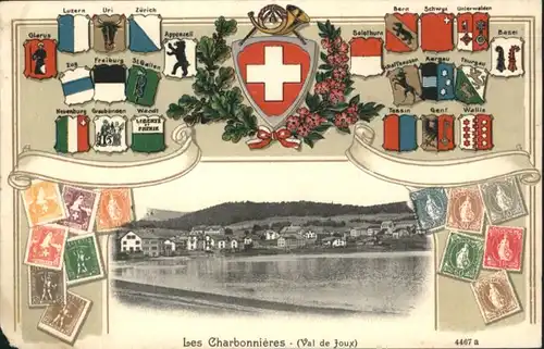 Les Charbonnieres Wappen *