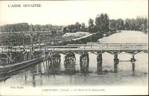 Fontenoy  Aisne Port la Passerelle