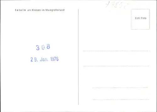 ws93976 Istein Istein  * Kategorie. Efringen-Kirchen Alte Ansichtskarten