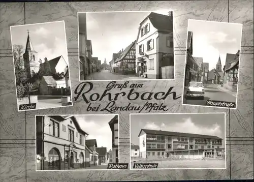 Rohrbach Pfalz Kirche Hauptstrasse Rathaus Volksschule *