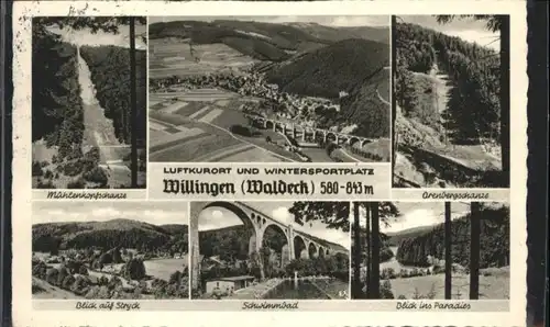 Willingen Sauerland Muehlenkopfschnaze Stryck Orenbergschanze Schwimmbad Viadukt x