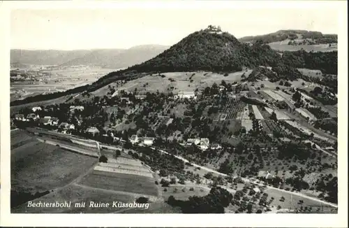 Bechtersbohl Fliegeraufnahme Ruine Kuessaburg *