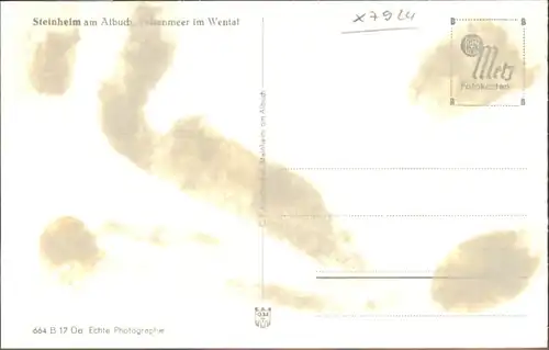 Steinheim Albuch Felsenmeer Wental *