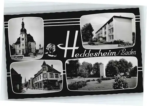 Heddesheim Baden Schule Rathaus * / Heddesheim /Heidelberg Stadtkreis