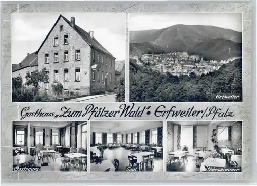 Erfweiler Pfalz Erfweiler Gasthaus zum Pfaelzer Wald Gastraum Saal * / Erfweiler /Suedwestpfalz LKR