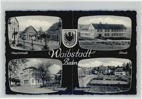 Waibstadt Hauptstrasse Bahnhof Inselanlage *