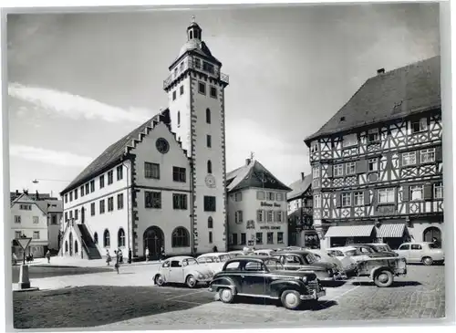 Mosbach Baden Marktplatz Rathaus *
