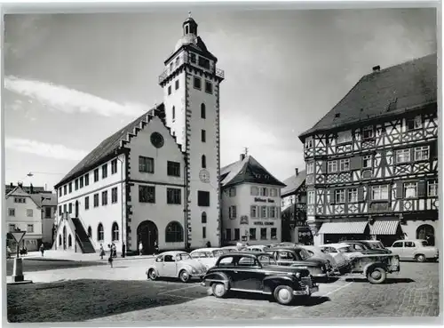 Mosbach Baden Marktplatz Rathaus *