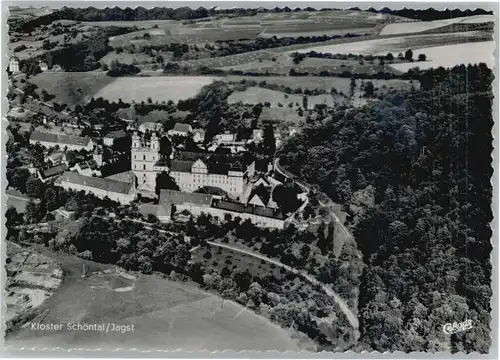 Schoental Jagst Fliegeraufnahme Kloster *