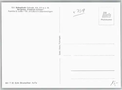 Schopfloch Freudenstadt Schopfloch Berghaus Friedrich Schiller * / Schopfloch /Freudenstadt LKR