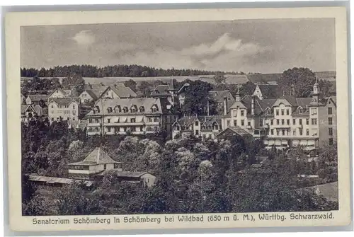 Schoemberg Schwarzwald Neuenbuerg Sanatorium Schoemberg *