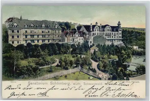 Schoemberg Schwarzwald Neuenbuerg Sanatorium x