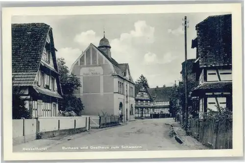 Hesselhurst Rathaus Gasthaus zum Schwanen *