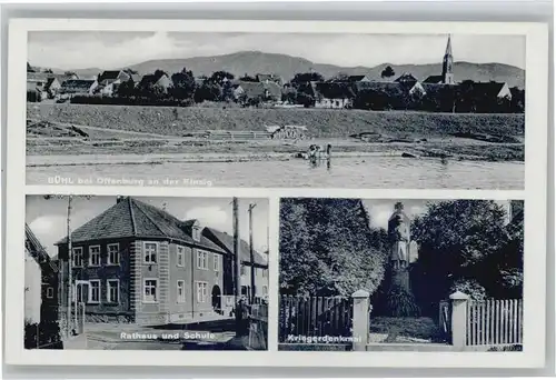 Buehl Offenburg Buehl Offenburg  Rathaus Krieger Denkmal  * / Offenburg /Ortenaukreis LKR