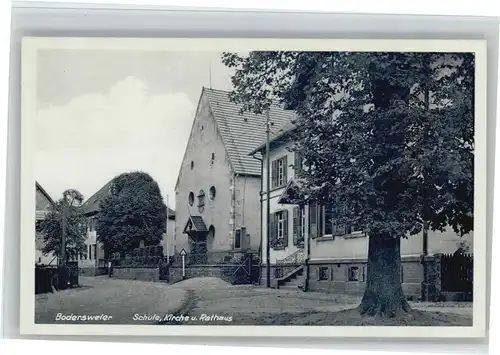 Bodersweier Bodersweier Schule Kirche Rathaus * / Kehl /Ortenaukreis LKR