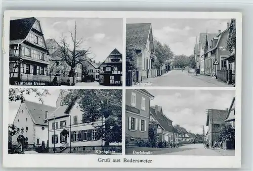 Bodersweier Bodersweier Dorfstrasse Kaufhaus Braun Kirchplatz x / Kehl /Ortenaukreis LKR