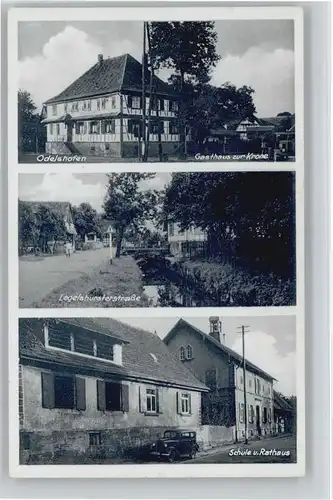 Odelshofen Odelshofen Gasthaus Zur Krone Legelshursterstrasse Schule Rathaus * / Kehl /Ortenaukreis LKR