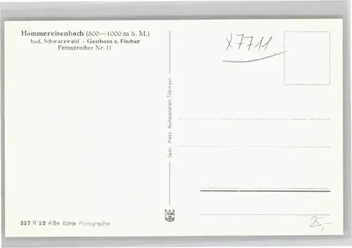 Hammereisenbach-Bregenbach Hammereisenbach Gasthof Fischer * / Voehrenbach /Schwarzwald-Baar-Kreis LKR
