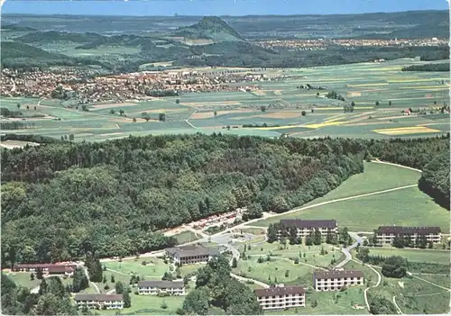 Gailingen Fliegeraufnahme Klinik Dr. Schmieder Haeuser auf dem Berg x