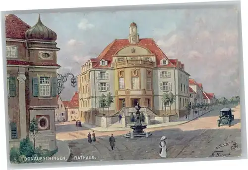 Donaueschingen Rathaus Kuenstler N. Beraud x