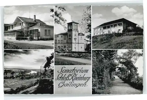 Gailingen Sanatorium Schloss Rheinburg *