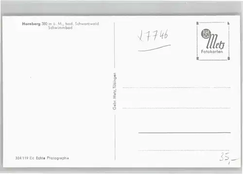 Hornberg Schwarzwald Ortenaukreis Schwimmbad * / Hornberg /Ortenaukreis LKR