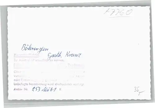 Boehringen Bodensee Boehringen Bodensee Gasthaus Kranz * / Radolfzell am Bodensee /Konstanz LKR