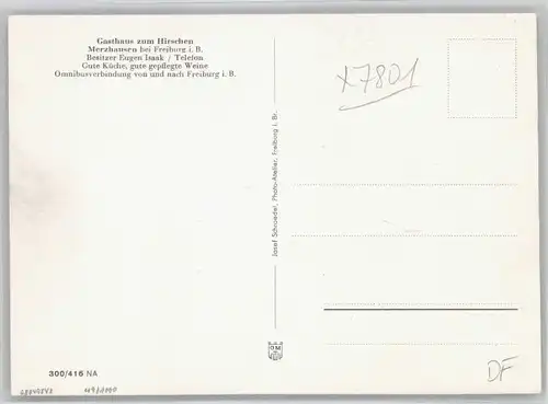 Merzhausen Breisgau Merzhausen Breisgau Gasthaus zum Hirschen * / Merzhausen /Breisgau-Hochschwarzwald LKR