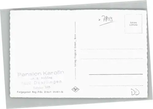 Denzlingen Pension Karolin Fliegeraufnahme  *