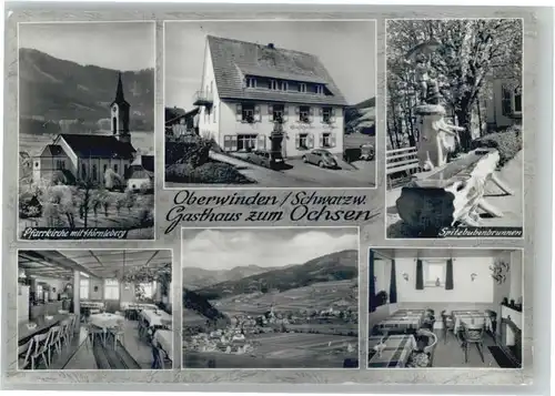 Oberwinden Elztal Kirche Hoernleberg Spitzbubenbrunnen Gasthaus Ochsen *