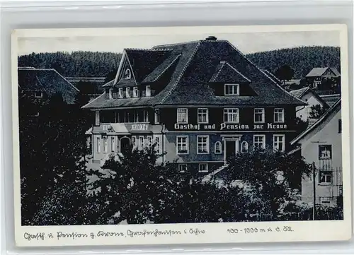 Grafenhausen Schwarzwald Gasthaus Pension zur Krone x