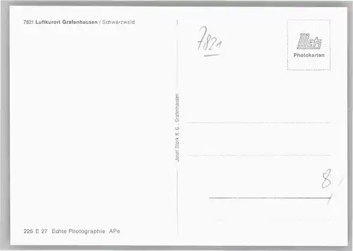 Grafenhausen Schwarzwald  *