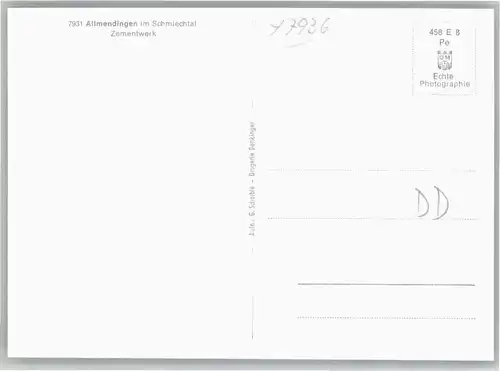 Allmendingen Wuerttemberg Zementwerk * / Allmendingen /Alb-Donau-Kreis LKR