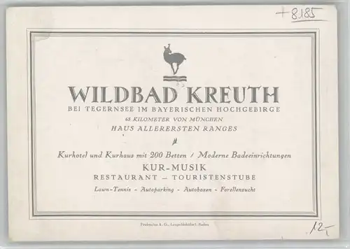 Bad Kreuth Kurhotel Kurhaus  *